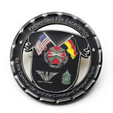 Cheap Enamel Metal Presented for Excellence Commander Coin