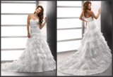 Lace Organza Wedding Gown Sweetheart Bridal Wedding Dresses (A142)