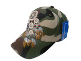 Camo Fabric Baseball Caps with Nice Logo (13606)