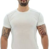 100% Polyester Men's Core Fitted Short Sleeve Top