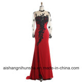 Evening Dresses Appliques Sexy See Through Elegant Party Gowns