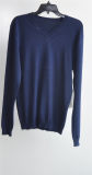 Winter Men Long Sleeve V-Neck Knit Pullover Sweater