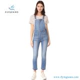 Undone Cuffs Ladies Skinny Denim Overalls