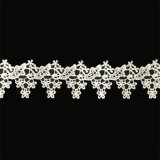 New Fashion White Cotton Sewing Embroidery Machine Lace Trim Fabric