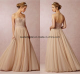 Sweetheart Prom Gowns Tulle Beach Bridal Gowns Party Evening Dresses Z3011