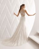 Custom Make Spaghetti Strap Sweetheart Neckline Lace Bridal Wedding Dress