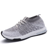 China Shoe Factory Latest Design Sports Women Flyknit Mesh Shoes Running