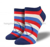 Rainbow Color in Stripes Dress Ankle Sock