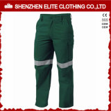 Mens Safety Cotton Drill Reflective Work Trousers