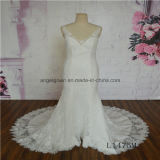 V Neck Mermaid Sleeveless New Design Lace Wedding Dress