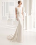 Sexy Fashion Satin Beading Mermaid V Nack Wedding Dress (RS002)