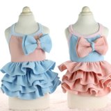 2017 New Summer Cute Bowties Dog Dress Layers Pet Skirts