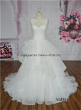 Ivory Elegant Ruffle Tulle New Arrival China Wedding Dress