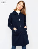 Oversized Winter Women Coat with Doulbe Collar