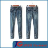 Factory Wholesale Fashion Ladies Ripped Jean Pants (JC1329)