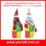 Christmas Decoration (ZY14Y52-3-4) Christmas Wine Christmas Fabric Cap and Scarf Ornament