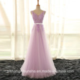 Lace Embroidery Long Prom Dresses Formal Evening Party Dresses