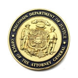 Custom 3D Gold Coin for Justice Department
