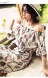 Fashion Flower Print Woman Dress Sexy Lady Mini Dress for Women Backless Dresses