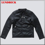 Black PU Jacket for Men in Good Quanlity