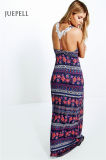 Crochet Open Back Floral Beach Maxi Long Women Dress