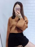 Wide Sleeve Loose Knit Top Fashion Clothes