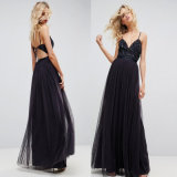 Preuium Scuba Extreme Pephem Black Evening Pephem Gown Long Formal Dress