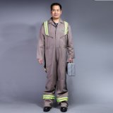 100% Cotton Zip Front Long Sleeve Safety Workwear Coverall (BLY1003)