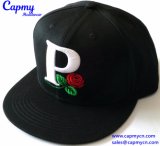 Flower Embroidery Snapback Cap Hat Manufacturer