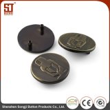 Simple Monocolor Round Metal Alloy Button for Toys