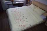 Bt004 Yellow Butterfly Embroidery Summer Use Bedding Set