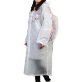 Transparent Fashion PVC EVA Raincoat with Backpack Cover