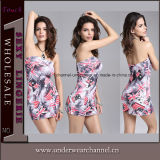 Fashion Design Strapless Women Lady Mini Dress (TLL1077)