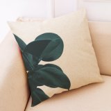 Tropical Plants Print Cushion Cover