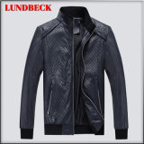 Fashion Black PU Jacket for Men Winter Clothes