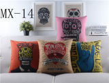 Vintage Rock Style Cotton Cloth Sofa Abstract Art Cushion Pillow (MX-14)