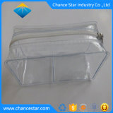 Custom Emboss Logo Clear Plastic Cosmetic PVC Bag