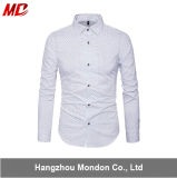 High Quality Casual Style Men's Printed Shirt-100% Cotton Long Sleeve T-Shirt