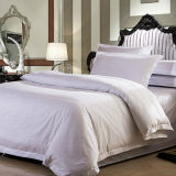 Customized Design Jacquard Hotel White Bedding Set/Bed Linen