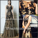 Fashion Prom Gowns Black Lace Vestidos Zuhairmurad Party Evening Dress (E13173)