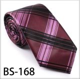 New Design Fashionable Silk/Polyester Check Tie (BS-168)