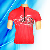 100% Polyester Man's Short Sleeve Cycling Jersey