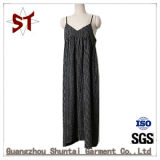 Customed Fashion Sweet Sleeveless Long Dress for Women