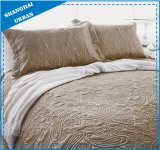 Solid Taupe Totem Quilted Polyester Coverlet Set