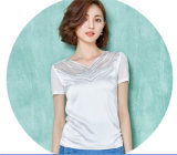 Fashion Chiffon Women T Shirt Hollowing Beautiful