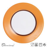 Color Glazing Rim Nice Dinner Plate