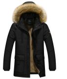 Man's Jacket Padded Coat Hood Western for Winter Sy-166