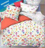 Cotton Polyester Flower Print Duvet Cover Set