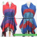 Hot Sale Nepal Style Cashew Jacquard Scarf Fashion Pashmina Shawl