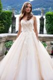 Sweetheart Lace Champagne Ball Wedding Dress Bridal Gowns